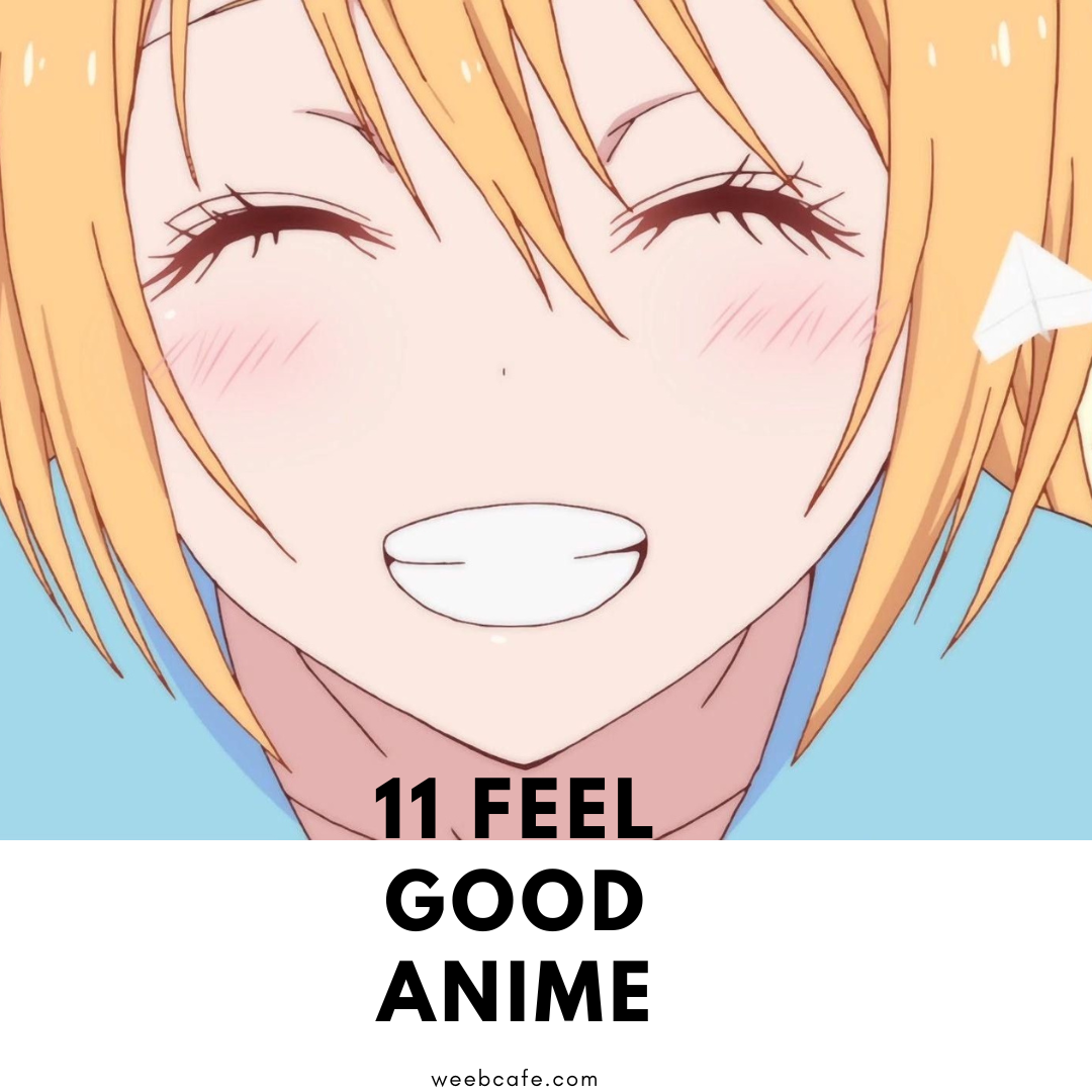 anime girl happy feel good