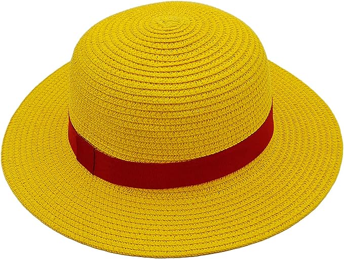 luffy costume straw hat yellow from the anime
