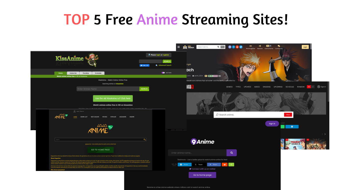 best free anime sites in 2024